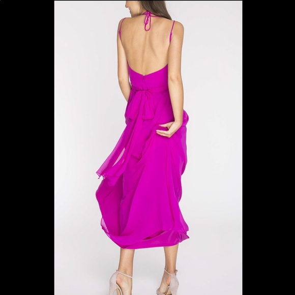 BCBG Max Azria Rosabelle Gown in Magenta, size 10 - Picture 15 of 16